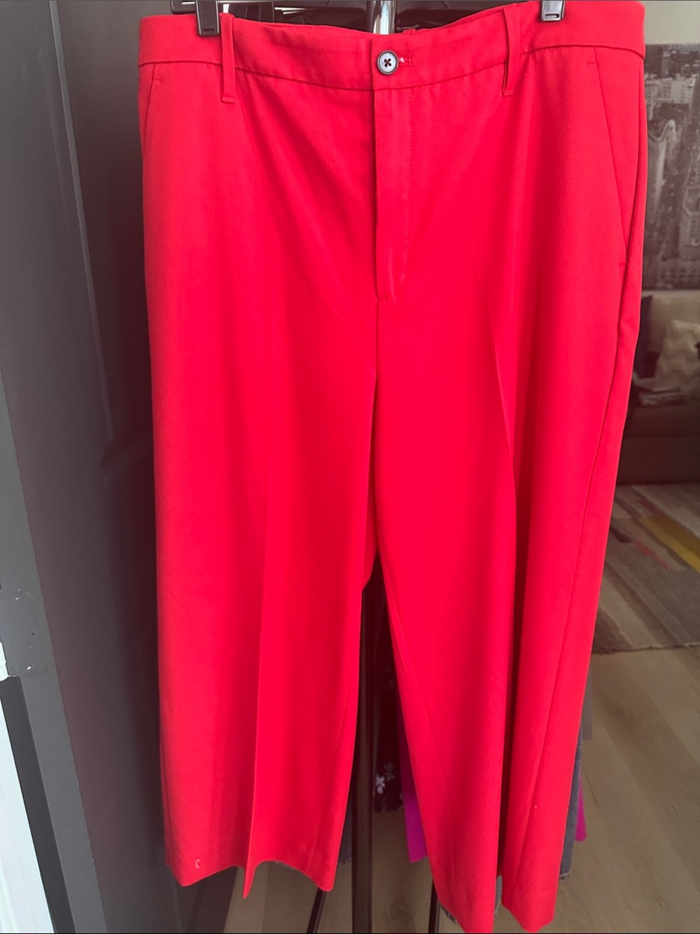 Banana Republic Red Women's Cropped Ankle Pants